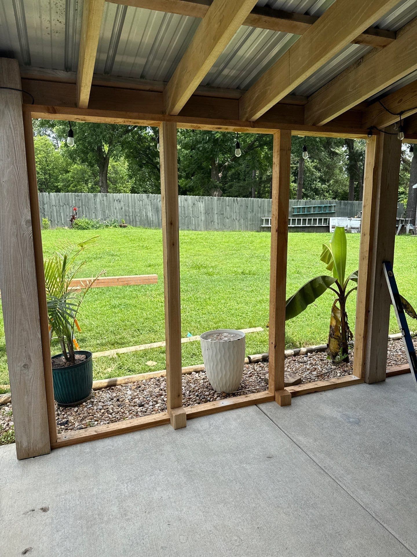 Gallery photos for Open Patio Gets a Full Screened Porch Conversion: Image #1