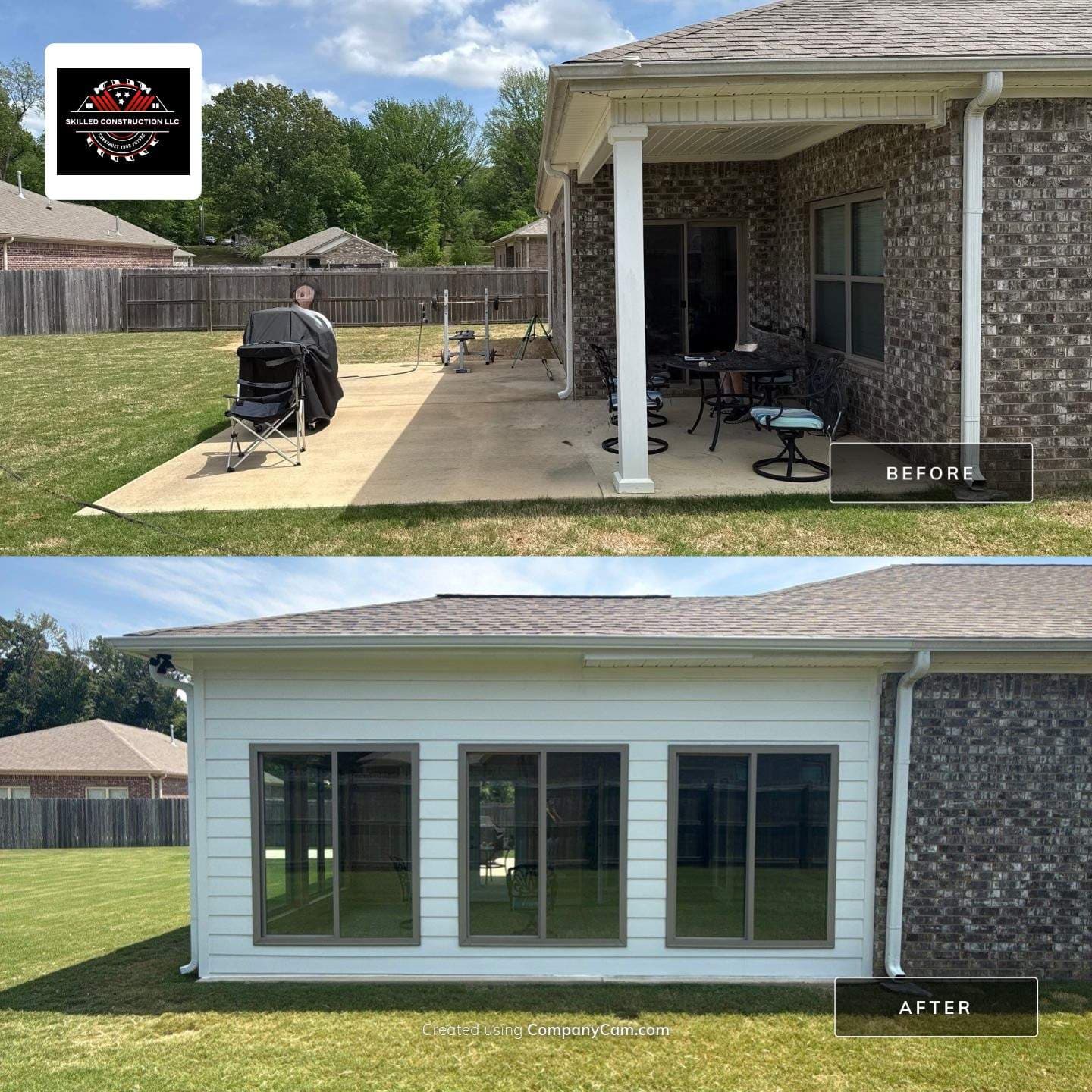 Sunroom Addition Turns a Plain Patio Into Living Space in Munford image
