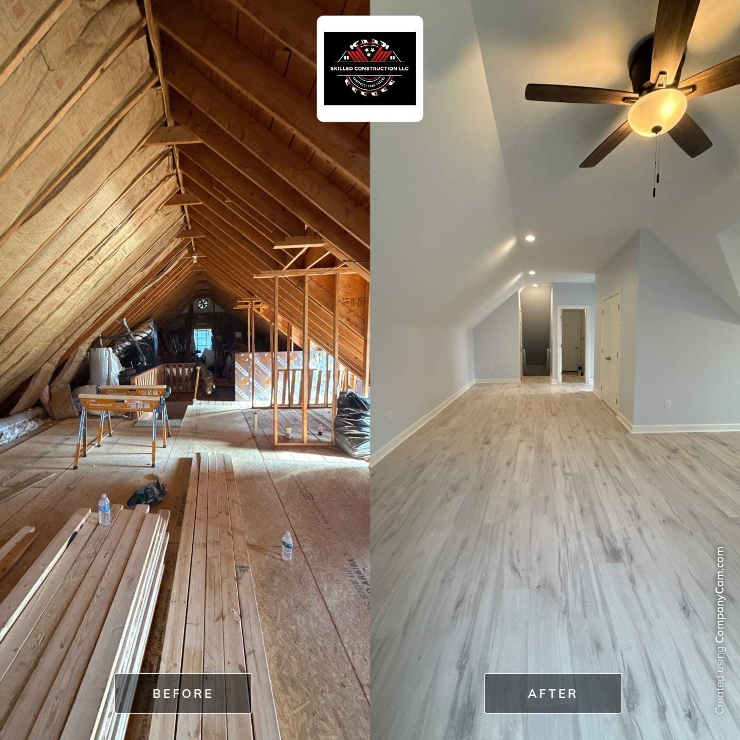 Gallery photos for Complete Attic Transformation in Covington: Image #2