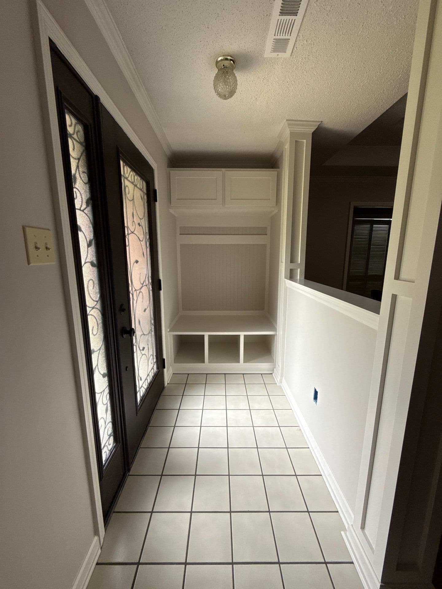 Entryway Upgrade with Built-In Mudroom Storage image