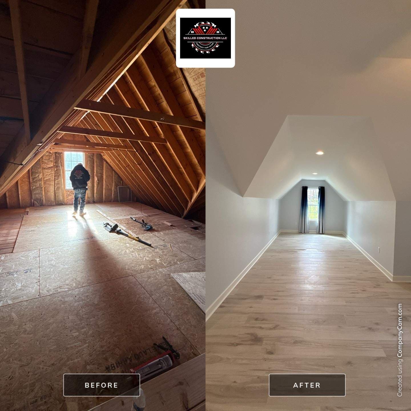 Gallery photos for Complete Attic Transformation in Covington: Image #3